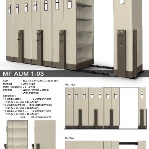 Mobile File Alba Mekanik MF Aum 1-03 C ( 40 Compartments )