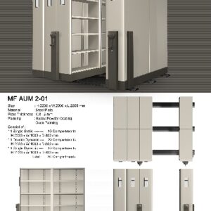 Mobile File Alba Mekanik MF 2-01 ( 40 Compartments )