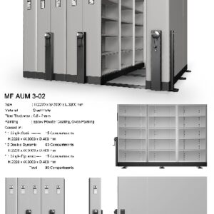 Mobile File Alba Mekanik MF AUM 3-02 ( 90 Compartments )