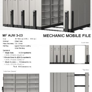 Mobile File Alba Mekanik MF AUM 3-03 ( 120 Compartments )