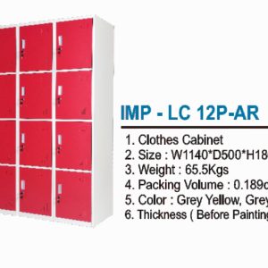 Locker Cabinet Importa IMP-LC 12P-AR