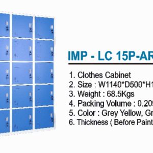 Locker Cabinet Importa IMP-LC 15P-AR