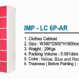 Locker Cabinet Importa IMP-LC 6P-AR