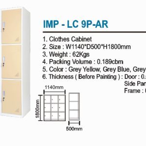 Locker Cabinet Importa IMP-LC 9P-AR