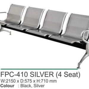 Kursi Tunggu Frontline FPC-410 Silver (4 Seat)