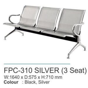 Kursi Tunggu Frontline FPC-310 Silver (3 Seat)