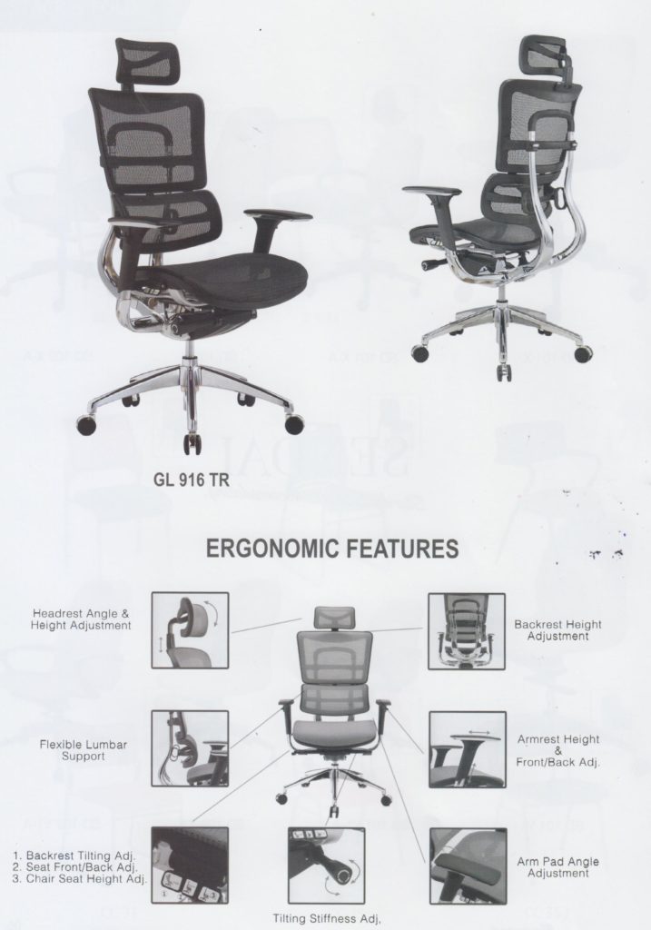 Kursi Kantor Direktur Ergotec GL 916 TR