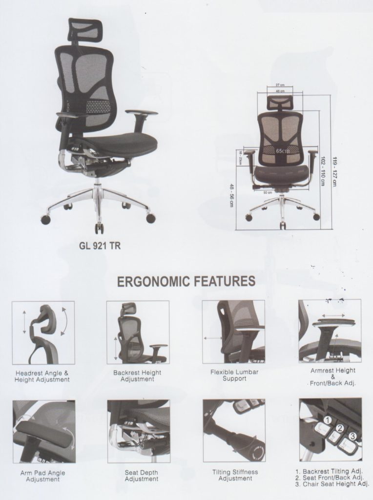 Kursi Kantor Direktur Ergotec GL 921 TR