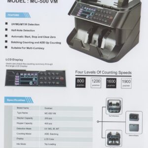 Mesin Penghitung Uang Ecomac MC-500 VM